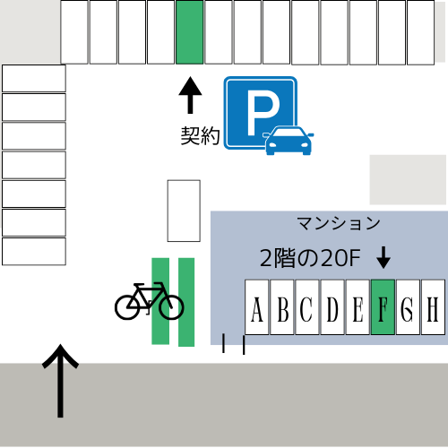 駐車場のご案内図